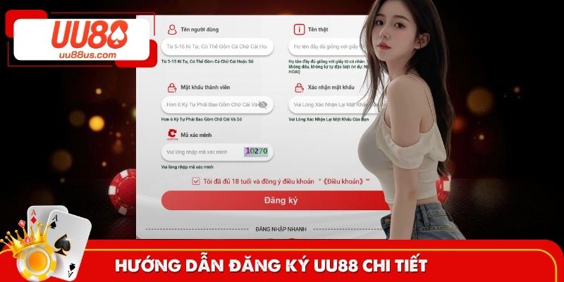 Hướng dẫn đăng ký UU88 đơn giản chỉ  bằng 3 bước